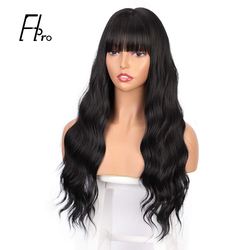 Body Wave 13x4 Lace Frontal Wig With Bangs Glueless Virgin Hair Wigs 180% Density